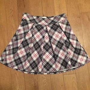 Plaid skater skirt